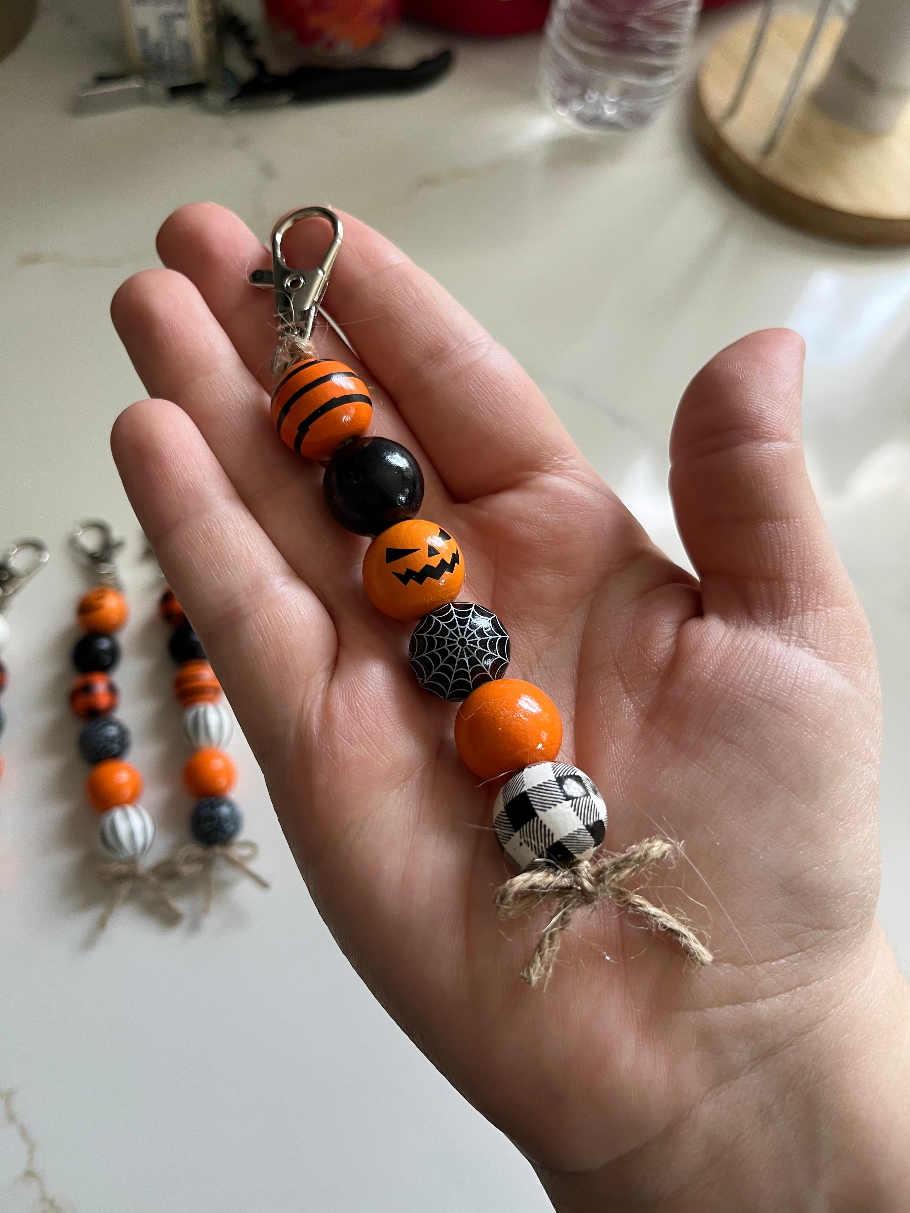 Halloween Beaded Keychain (Random)